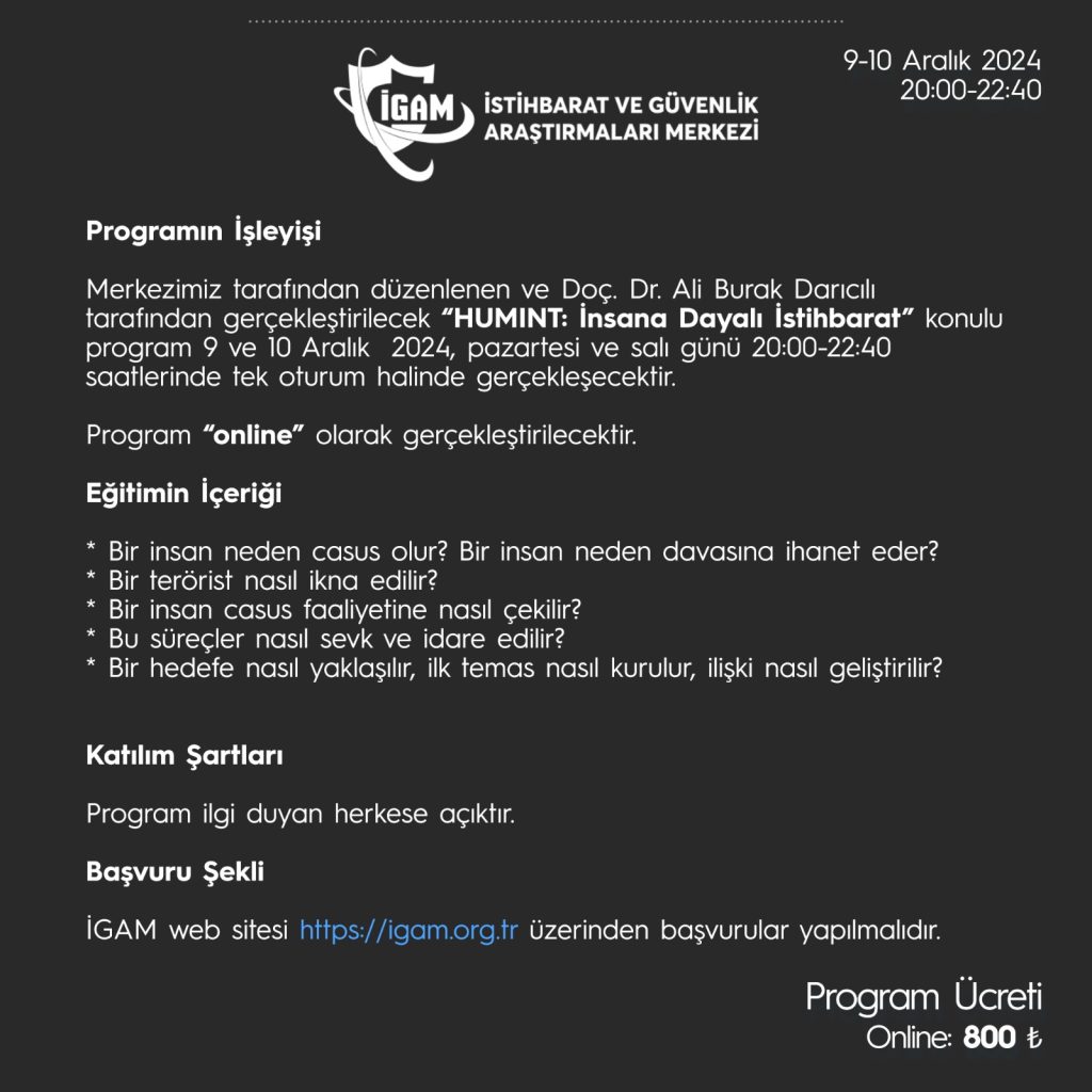 HUMINT: İnsana Dayalı İstihbarat