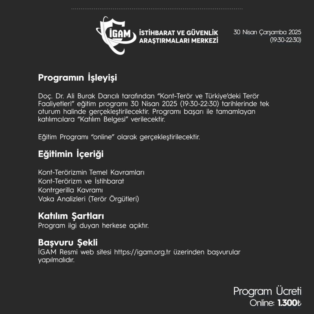 Kontr-Terör ve Türkiye’deki Terör Faaliyetleri